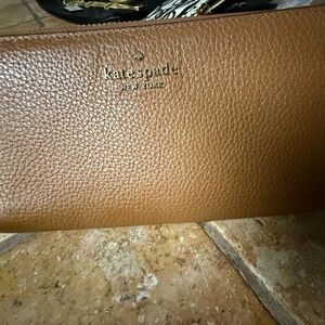 Kate Spade Tan Leather Clutch